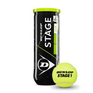 601338-tube-of-3-tennis-balls-dunlop-stage-yellow-green-one-size