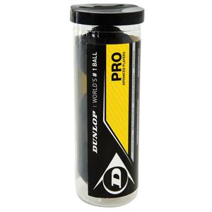 700110-set-of-3-squash-balls-dunlop-db-pro-black-one-size