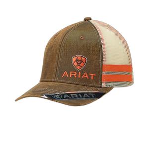 10022929-medium-structured-cap-ariat-brown-oilskin-one-size