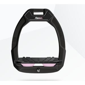 so05iug0506-ultra-grip-safety-stirrups-black-black-light-pink-flex-on-safe-on-black-black-pink-light-one-size