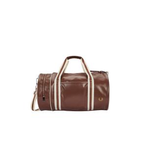 fpl7255-j89-travel-bag-fred-perry-classic-barrel-brown-ecru-one-size