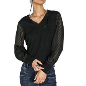 25326987-12-woman-sweater-freeman-t-porter-laonie-zig-zag-black
