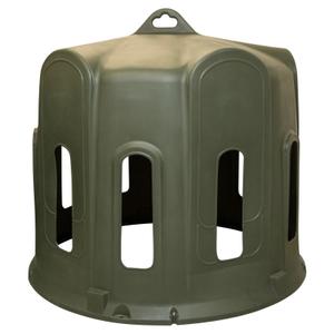 14558-hay-rack-for-round-bales-for-sheep-goats-calves-ponies-kerbl-olive-green-pony