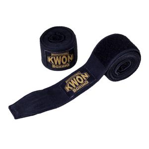 814050002-non-elastic-boxing-wraps-kwon-professional-boxing-schwarz-350-cm