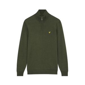 kn1041g-x65-1-4-zip-sweater-lyle-scott-core-merino-mix-cactus-green