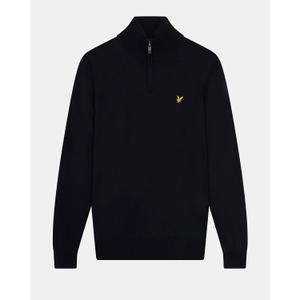 kn1041g-z271-1-4-zip-sweater-lyle-scott-core-merino-mix-dark-navy