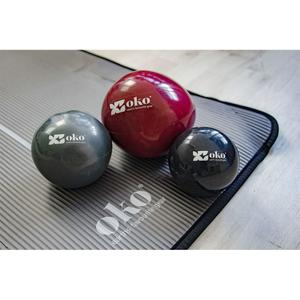 ca022-pvc-ball-weighted-with-sand-1kg-oko-black-one-size