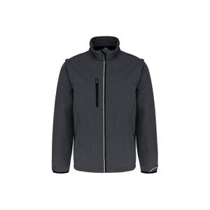 pa323-marldarkgrey-waterproof-jacket-with-removable-sleeves-proact-marl-dark-grey
