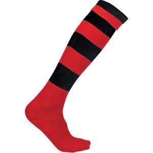pa021-sportyred-black-sports-socks-proact-cerclees-light-red-black