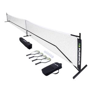 p4f345000-pickleball-set-pure4fun-honeycomb-black-green-white-one-size