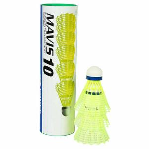 yx10y-tube-of-6-badminton-shuttlecocks-yonex-mavis-10-yellow-one-size